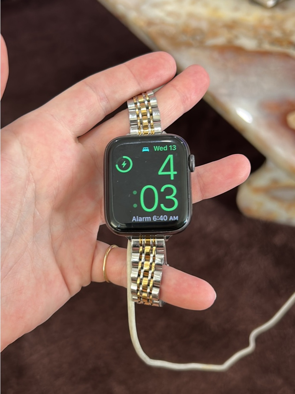 Apple Watch Series 6 with Two-Tone Metal Link Band